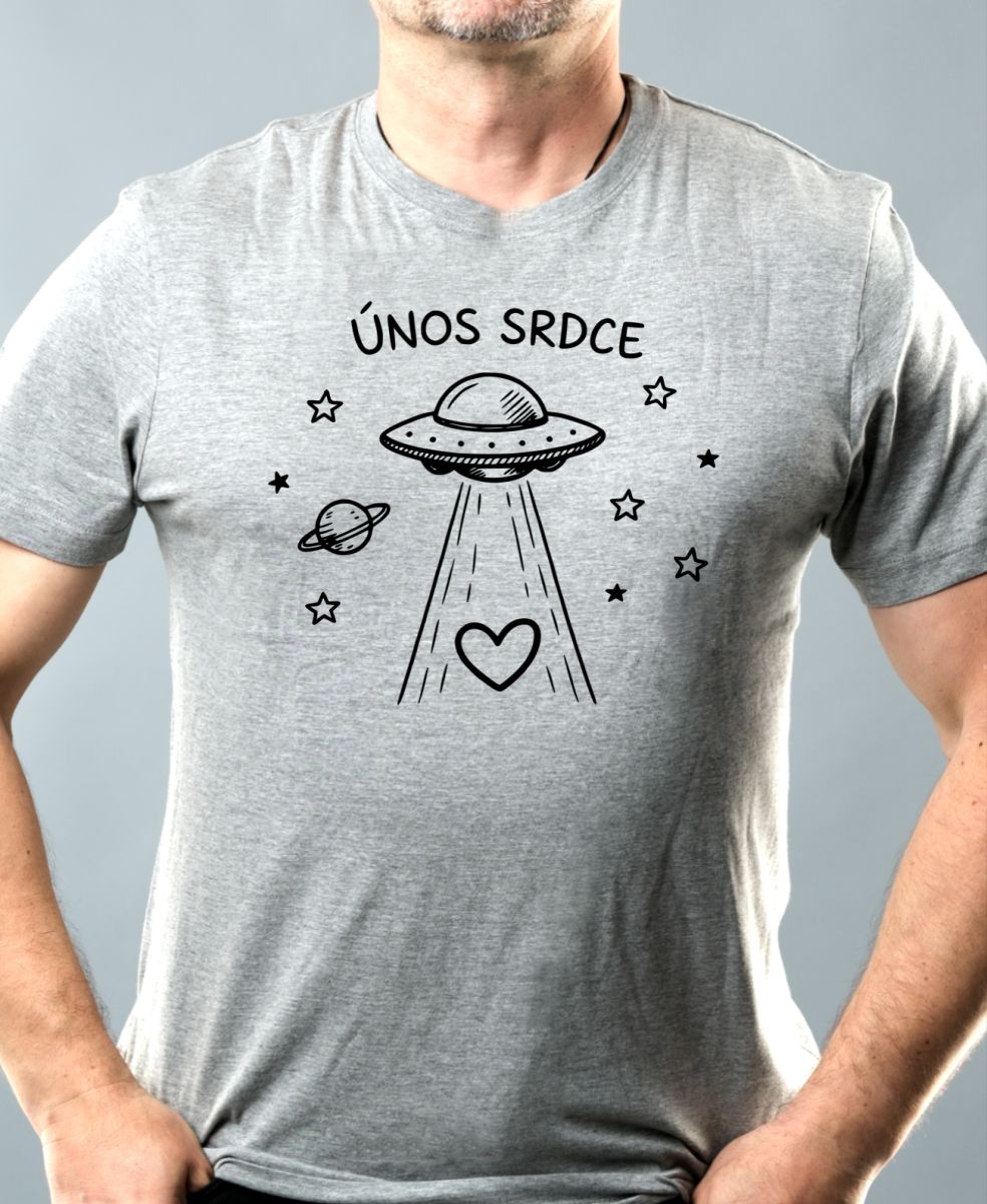 Únos srdce, černý potisk Únos srdce, černý potisk