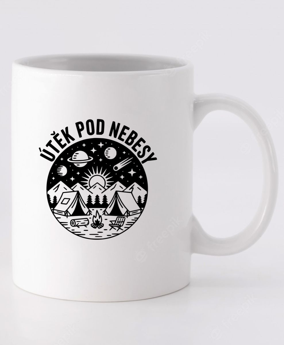 Útěk pod nebesy, černý tisk Útěk pod nebesy, černý tisk