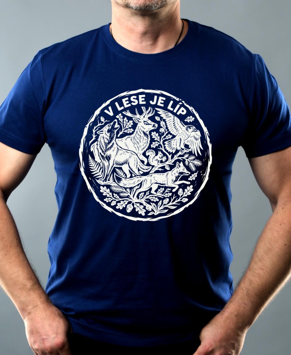 V lese je líp, bílý potisk