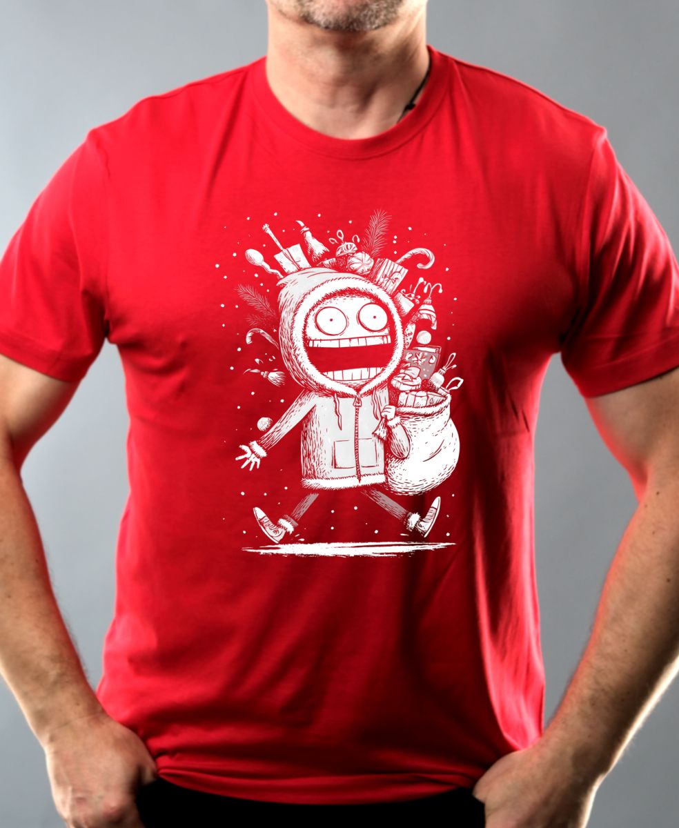 Vánoční šílenství, bílý tisk