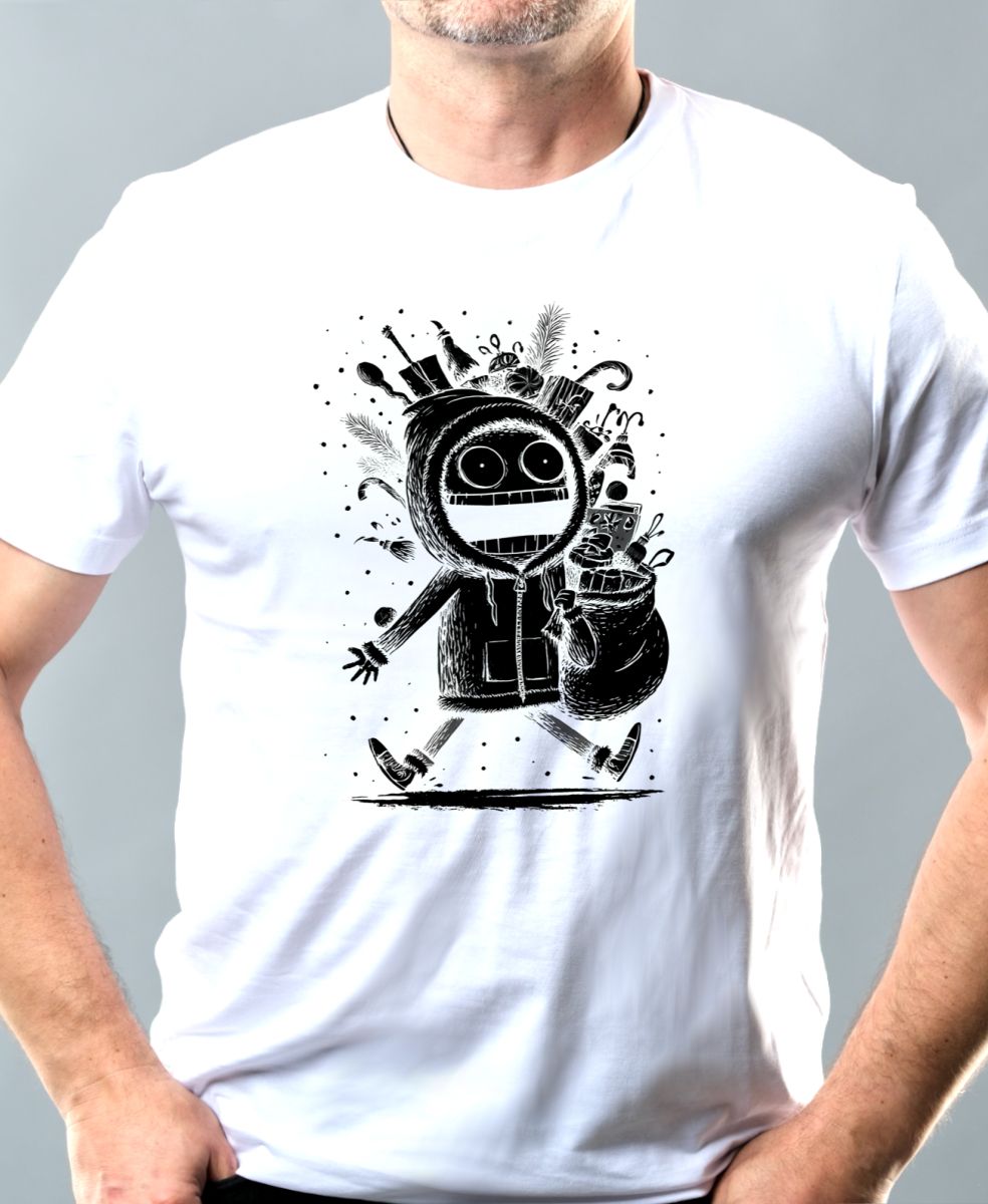 Vánoční šílenství, černý tisk