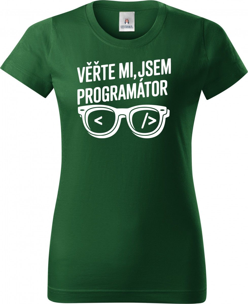 Věřte mi, jsem programátor, bílý tisk Věřte mi, jsem programátor, bílý tisk