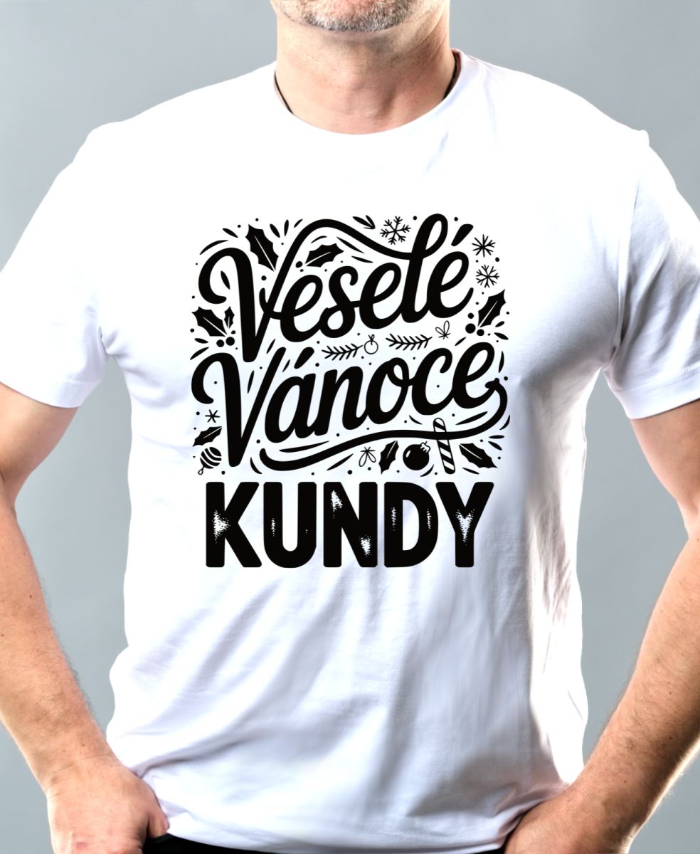Veselé Vánoce, černý tisk