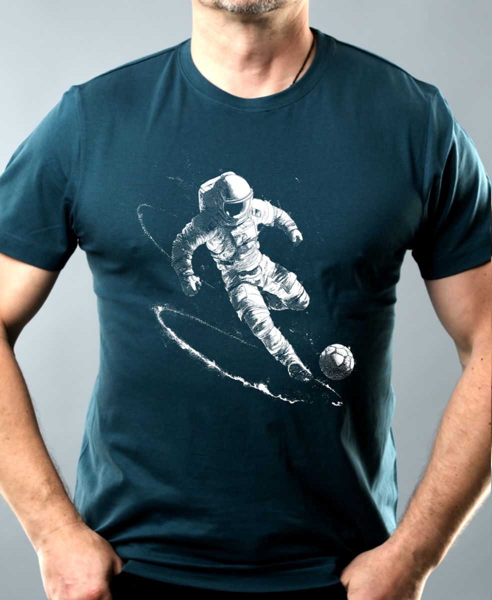 Vesmírný fotbal, V1, bílý potisk Vesmírný fotbal, V1, bílý potisk