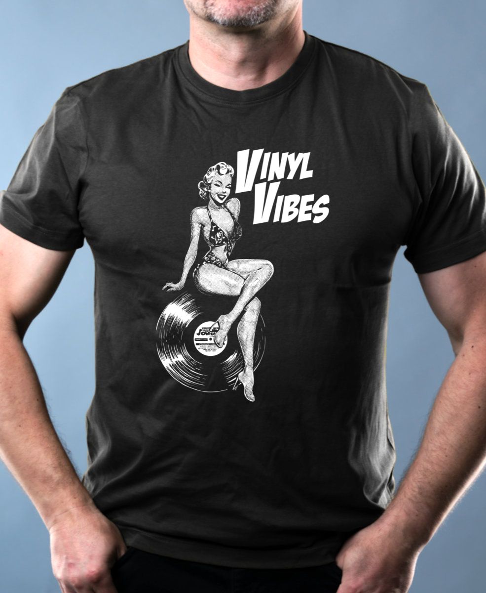 Vinyl Vibes, bílý potisk