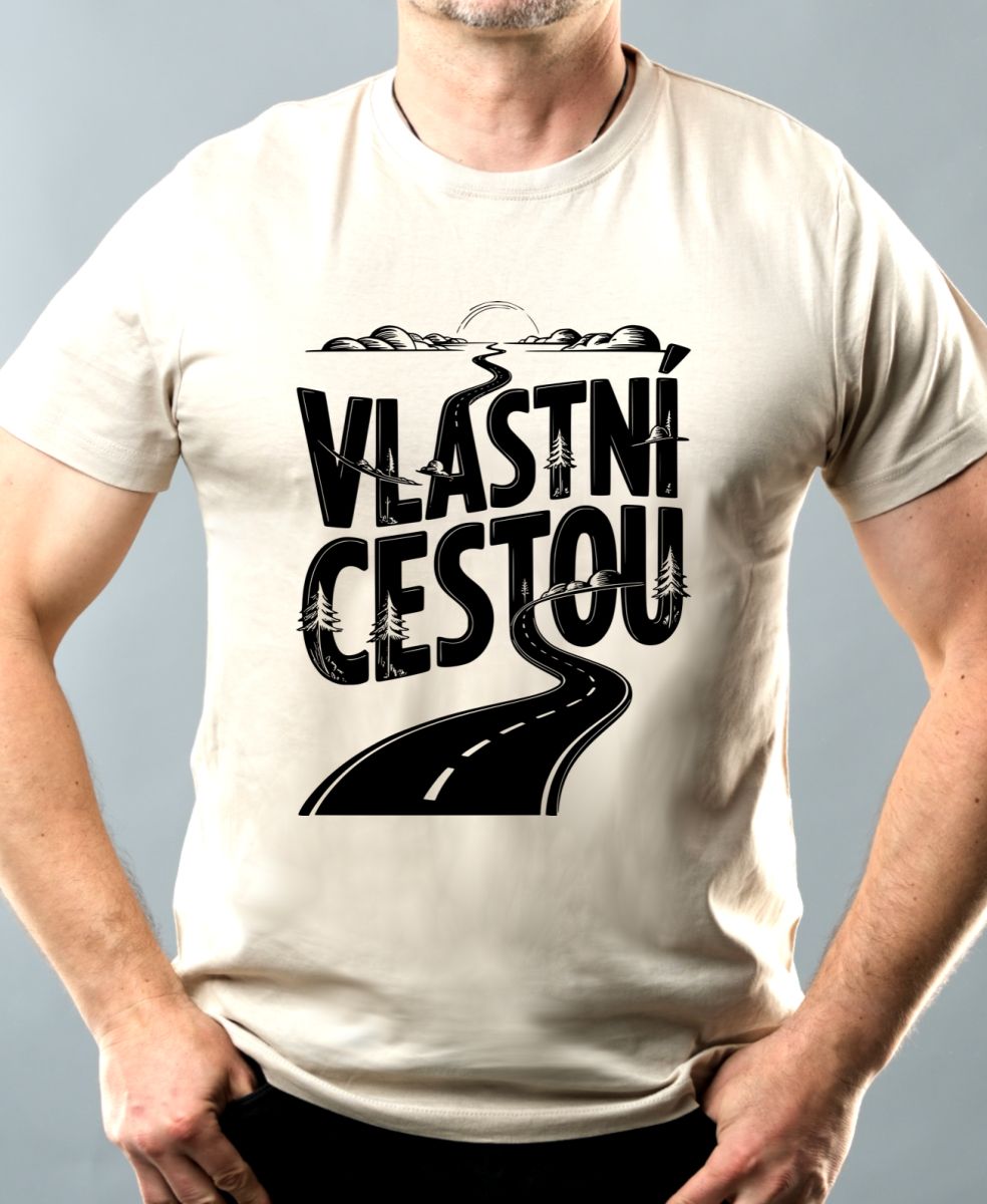 Vlastní cestou, černý potisk