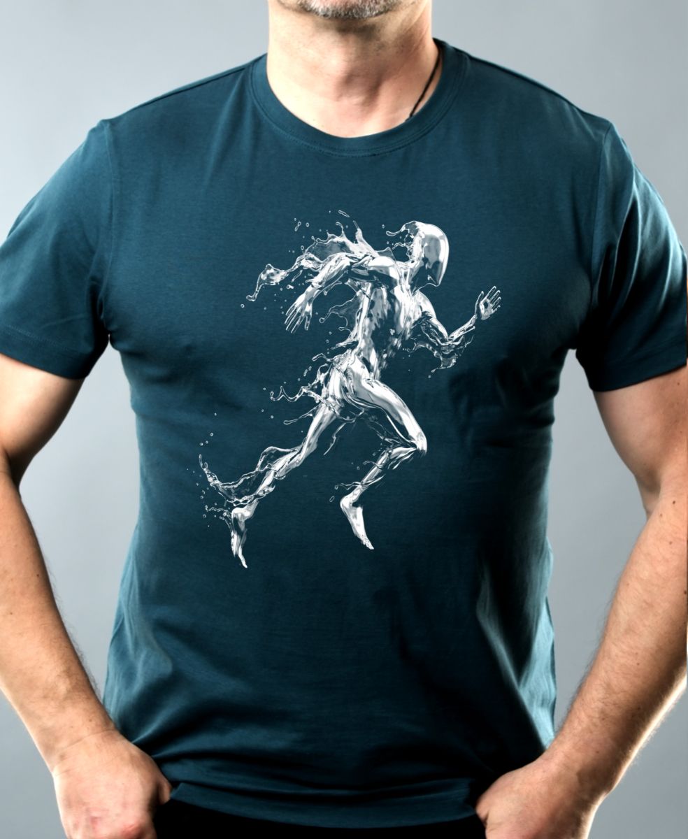 Vodní běžec, bílý potisk