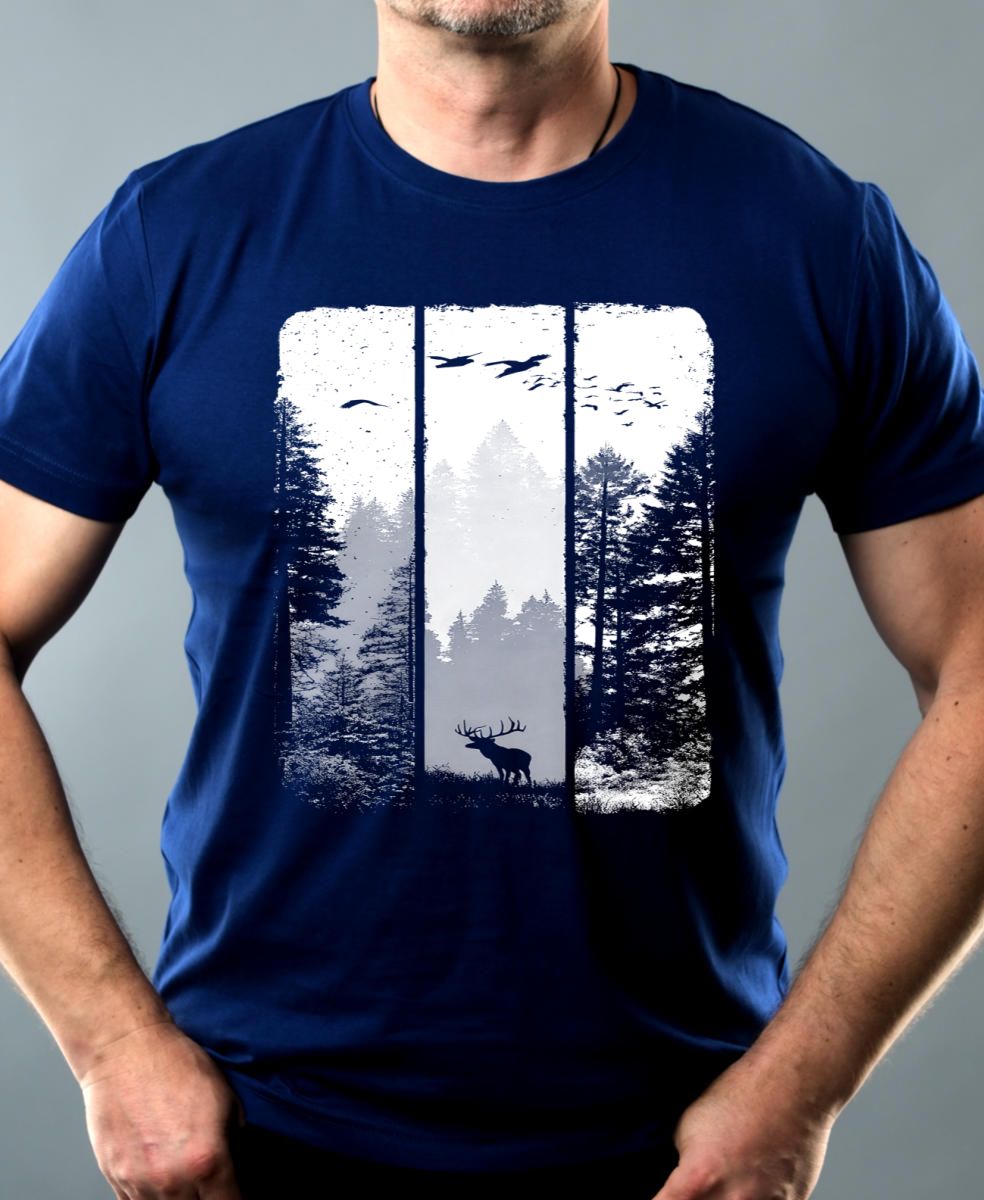 Volání divočiny, jelen, bílý potisk