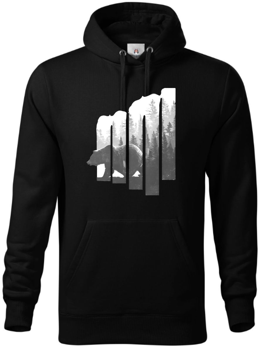 Volání divočiny, medvěd, bílý potisk Volání divočiny, medvěd, bílý potisk