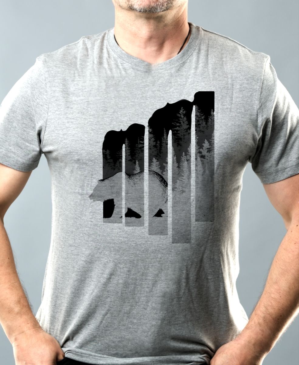 Volání divočiny, medvěd, černý potisk