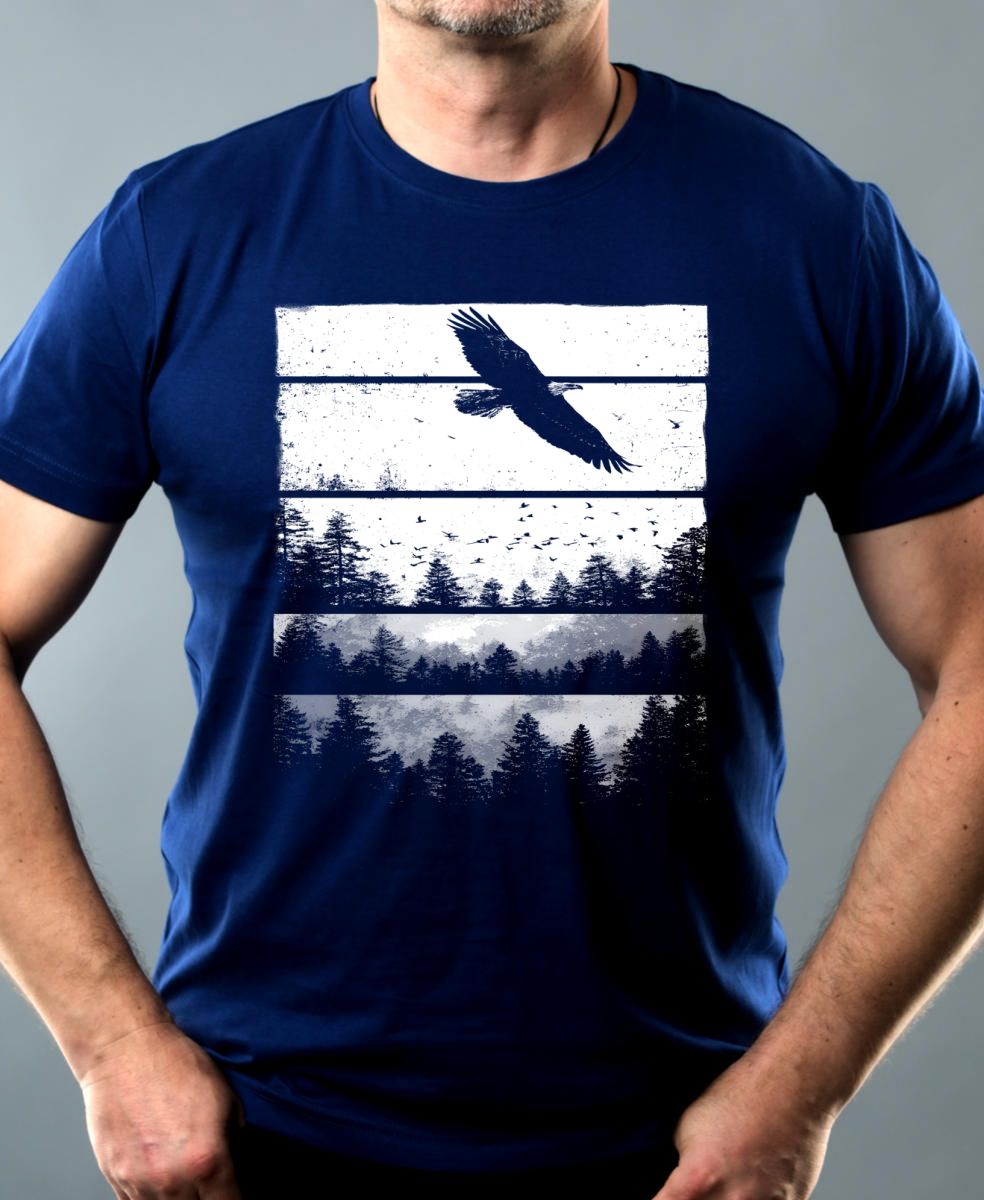 Volání divočiny, orel, bílý potisk