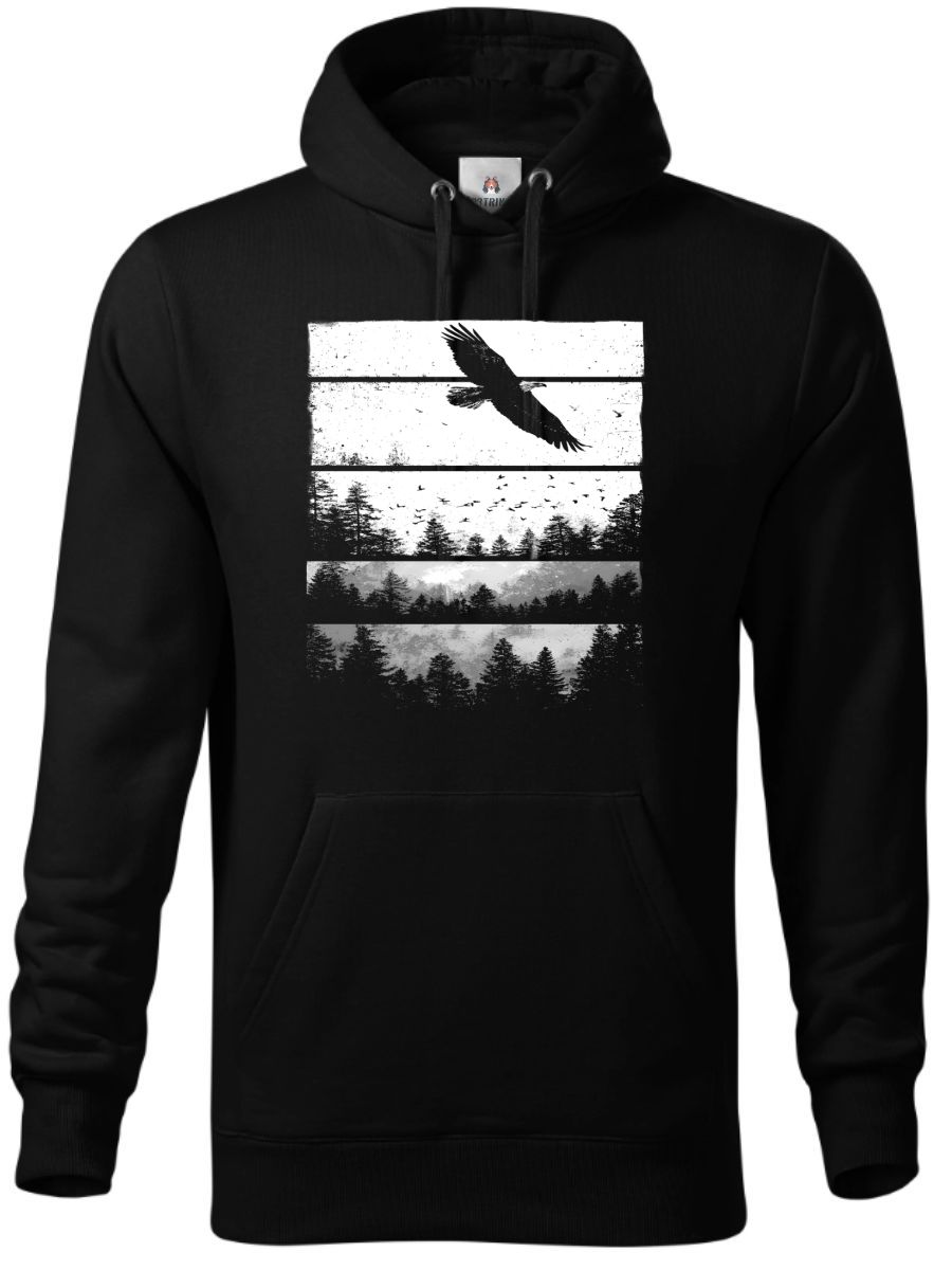 Volání divočiny, orel, bílý potisk Volání divočiny, orel, bílý potisk