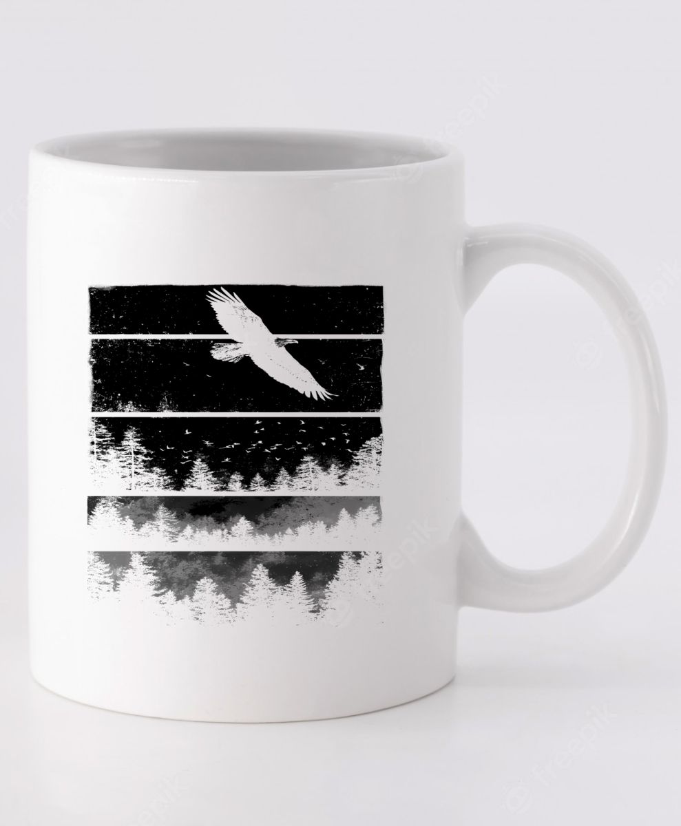 Volání divočiny, orel, černý potisk Volání divočiny, orel, černý potisk