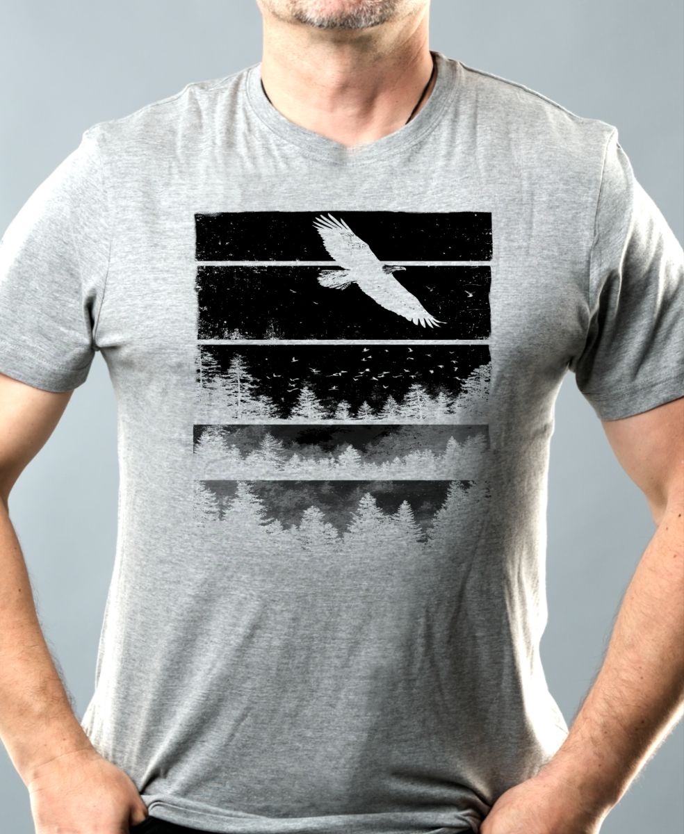 Volání divočiny, orel, černý potisk