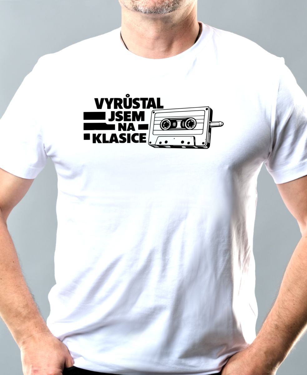 Vyrůstal jsem na klasice, audiokazeta, černý tisk
