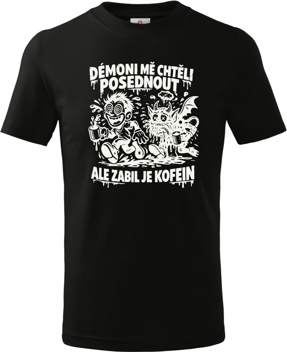 Zabil je kofein, bílý tisk