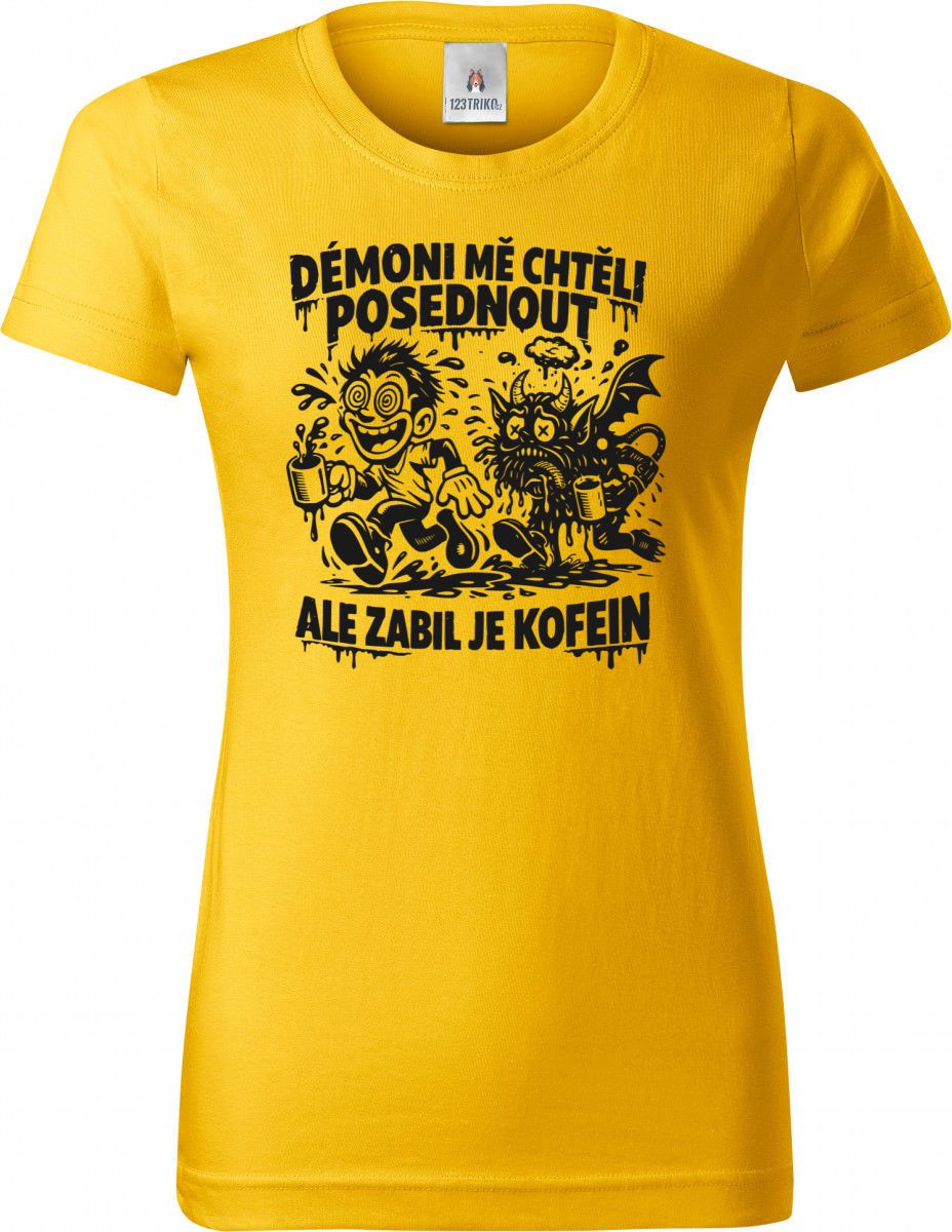 Zabil je kofein, černý tisk