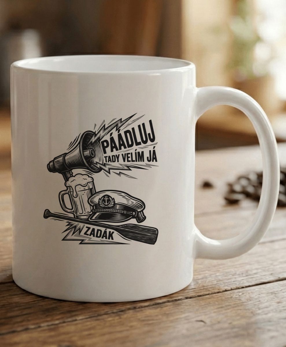 Zadák velí, černý potisk