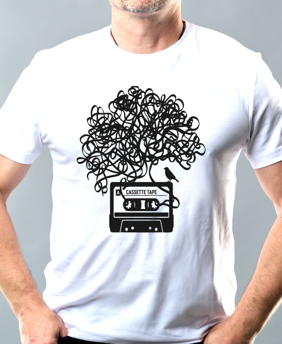 Zamotaná kazeta, černý tisk