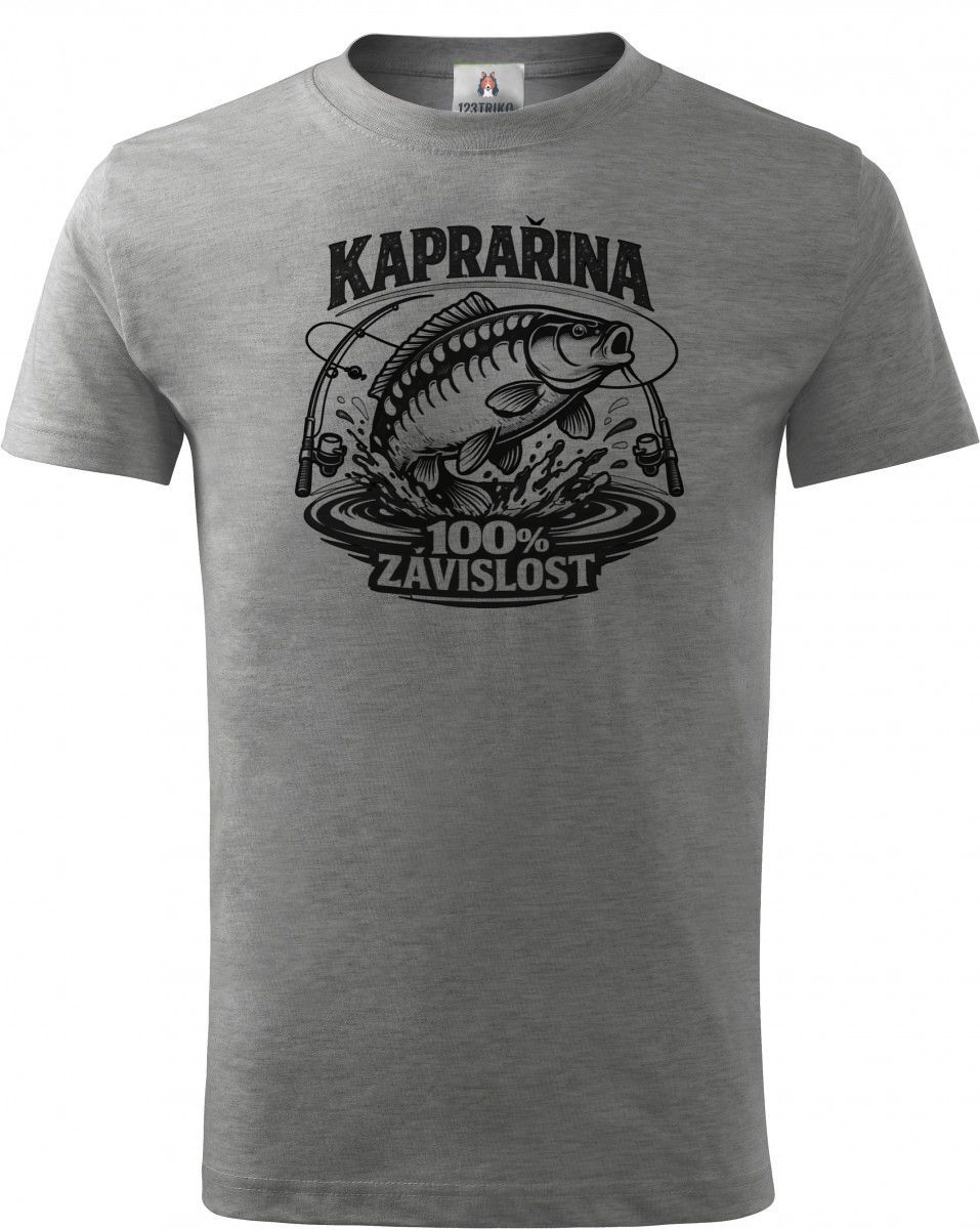 Závislost na kaprech, černý potisk