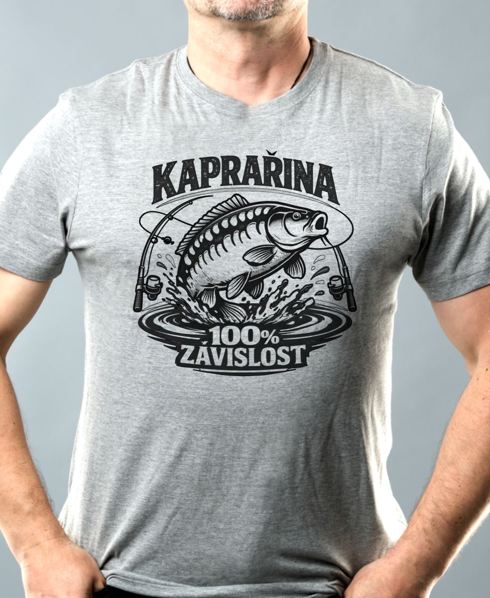 Závislost na kaprech, černý potisk