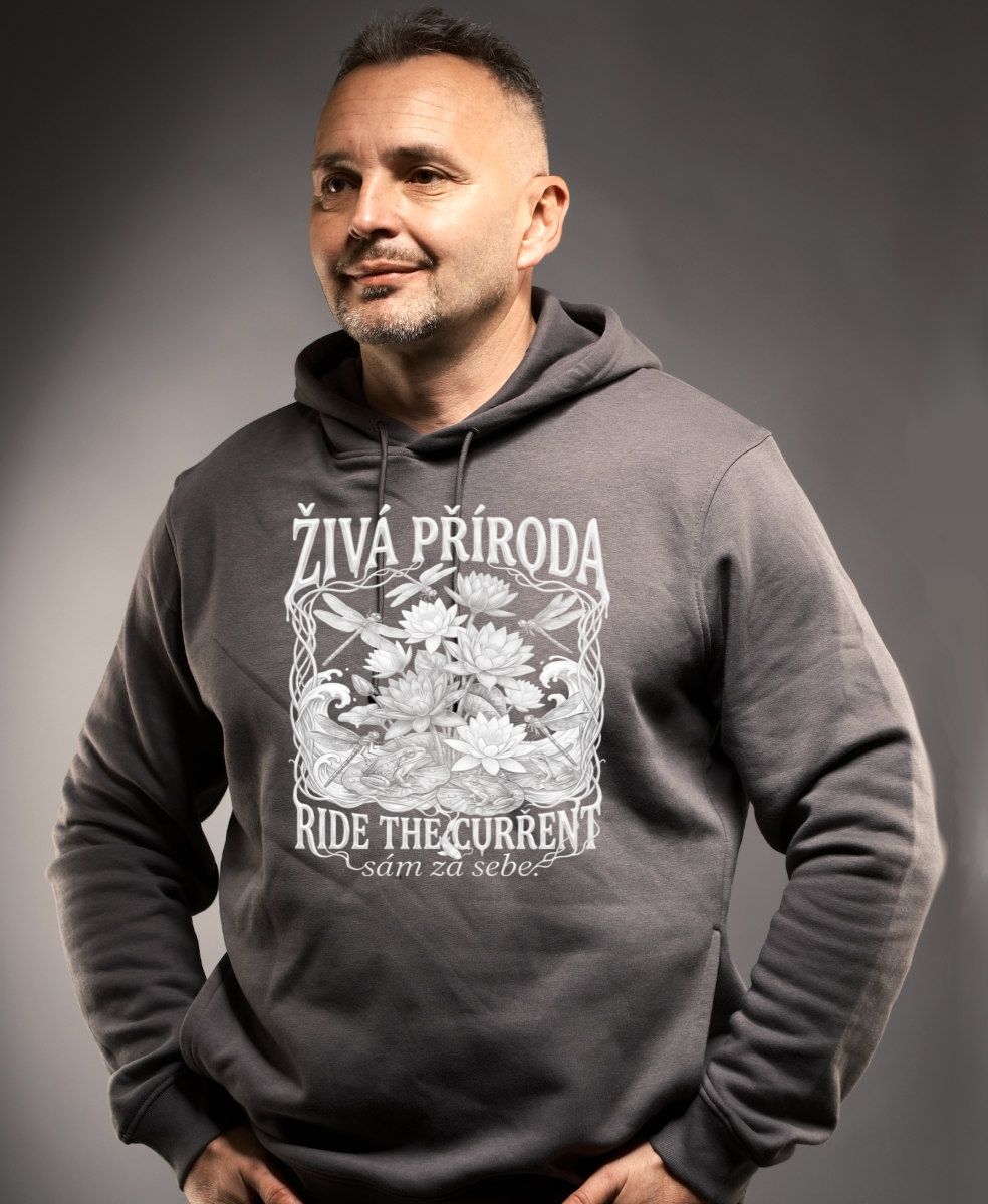 Živá příroda - Ride the current, bílý potisk