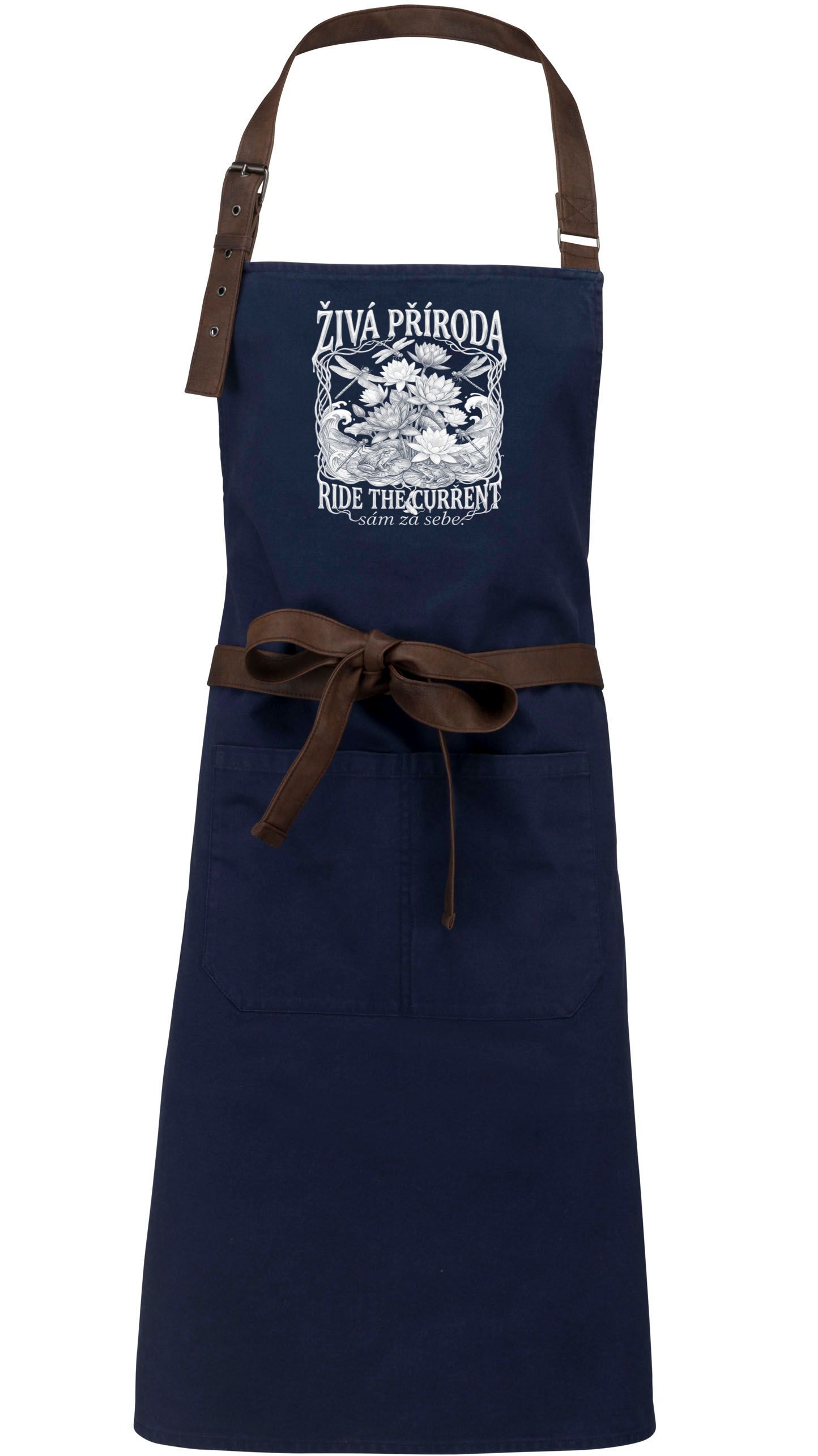 Živá příroda - Ride the current, bílý potisk