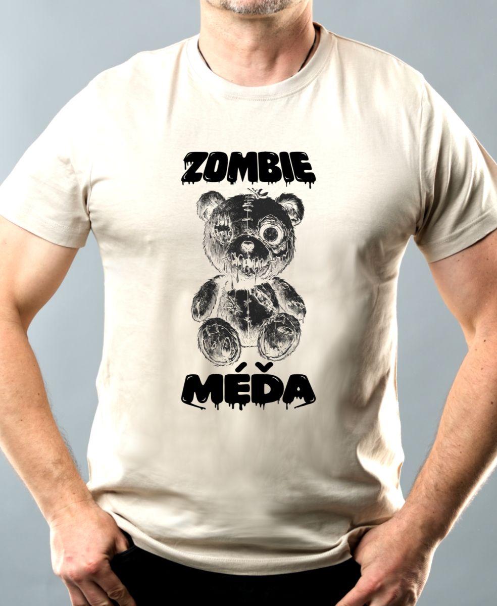 Zombie méďa, černý potisk