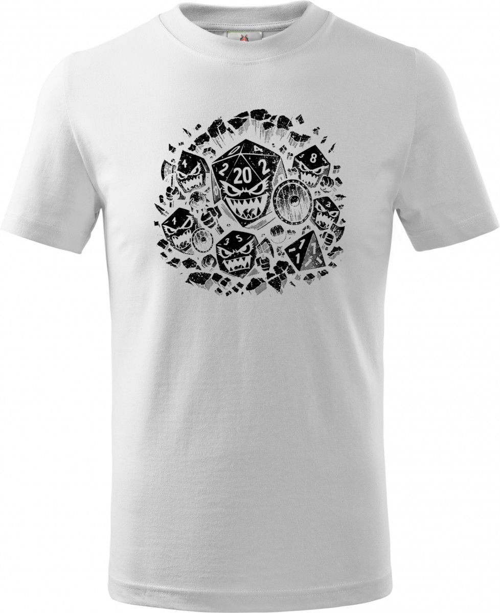 Zuřivé RPG kostky, černý tisk