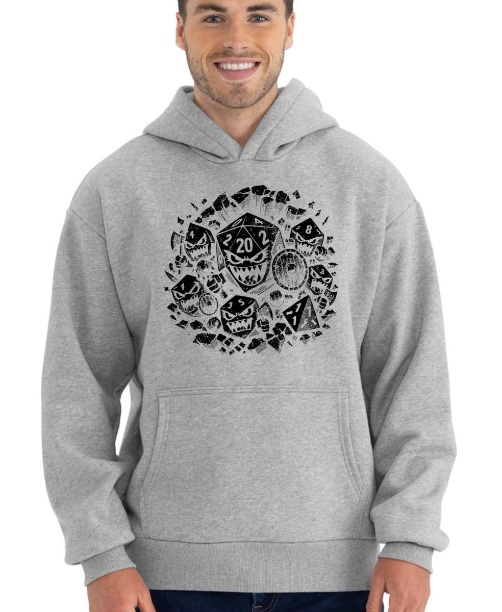 Zuřivé RPG kostky, černý tisk