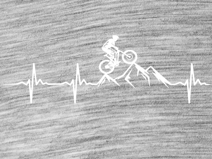 Cyklista, biker, tep srdce V1
