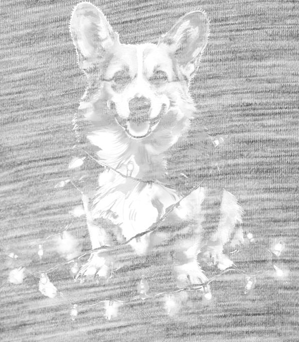 Corgi koleda, bílý potisk Corgi koleda, bílý potisk - Obrázek 2