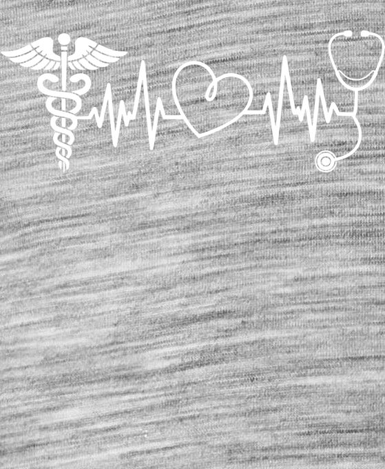 EKG, zdravotník, bílý tisk EKG, zdravotník, bílý tisk - Obrázek 2