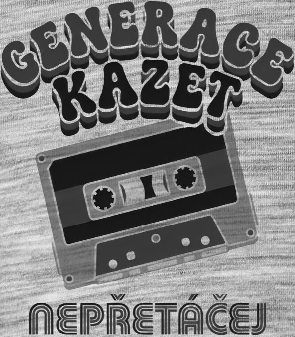 Generace kazet – Nepřetáčej, černý tisk Generace kazet – Nepřetáčej, černý tisk - Obrázek 2