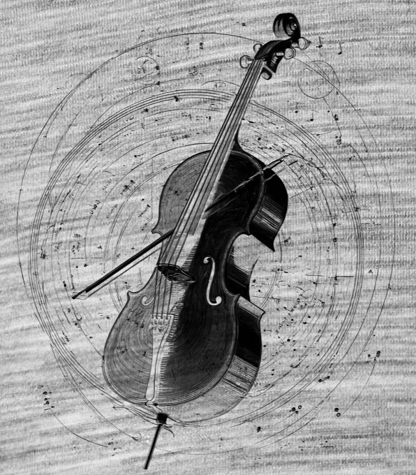 Hluboký tón vesmíru, černý tisk Hluboký tón vesmíru, černý tisk - Obrázek 2