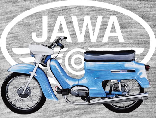 Jawa Pionýr – modrý – logo V20