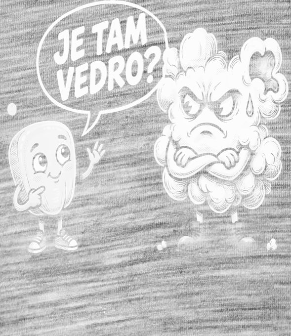 Je tam vedro? Bílý tisk Je tam vedro? Bílý tisk - Obrázek 2