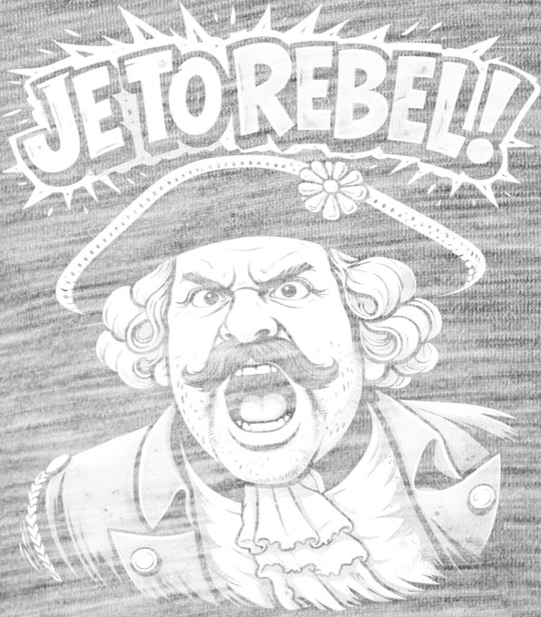 Je to rebel, bílý tisk Je to rebel, bílý tisk - Obrázek 2