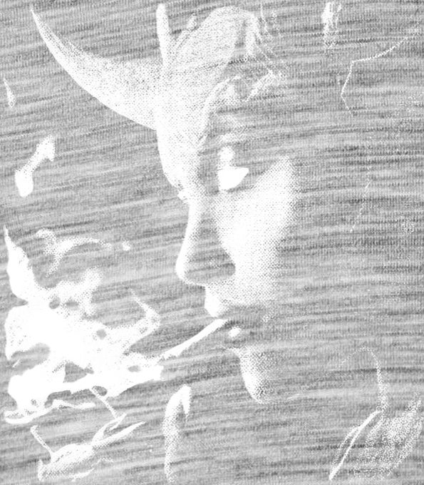 Kouřící ďáblice, bílý tisk Kouřící ďáblice, bílý tisk - Obrázek 2