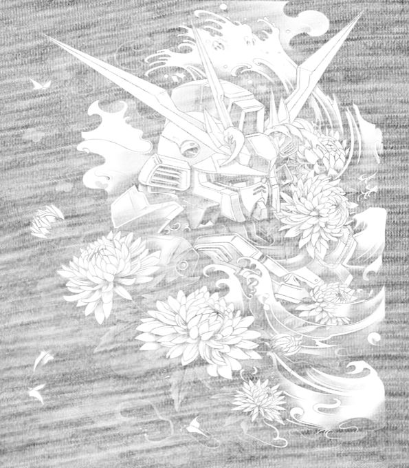 Mech Gundam, V1, bílý tisk Mech Gundam, V1, bílý tisk - Obrázek 2