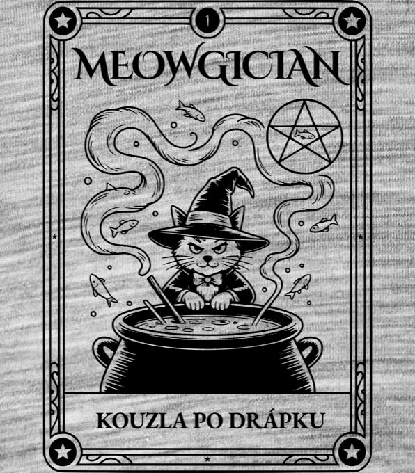 Meowgician: Kouzla po drápku, černý tisk Meowgician: Kouzla po drápku, černý tisk - Obrázek 2