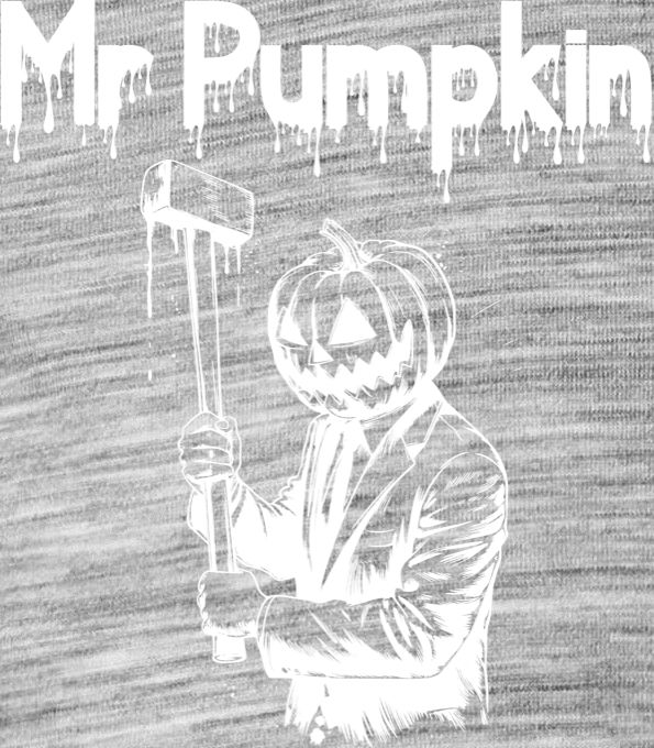 Mr. Pumpkin, bílý tisk Mr. Pumpkin, bílý tisk - Obrázek 2