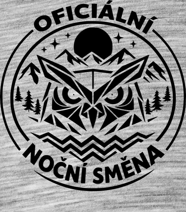 Oficiální noční směna, černý tisk Oficiální noční směna, černý tisk - Obrázek 2