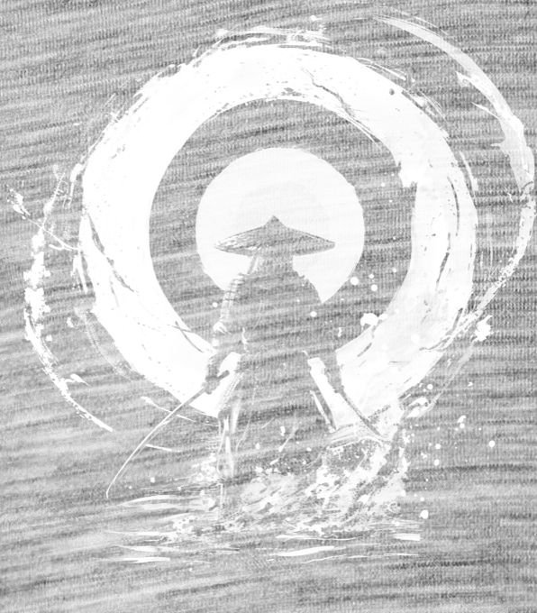 Osamělý válečník, bílý tisk Osamělý válečník, bílý tisk - Obrázek 2