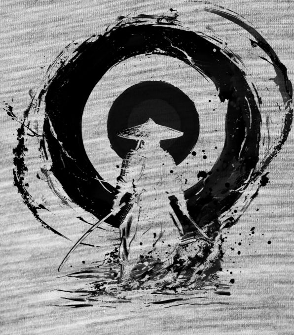 Osamělý válečník, černý tisk Osamělý válečník, černý tisk - Obrázek 2