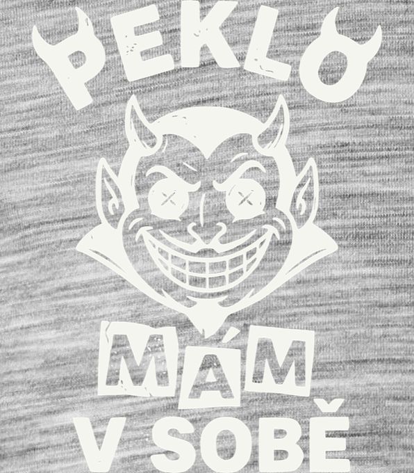 Peklo mám v sobě, bílý tisk Peklo mám v sobě, bílý tisk - Obrázek 2