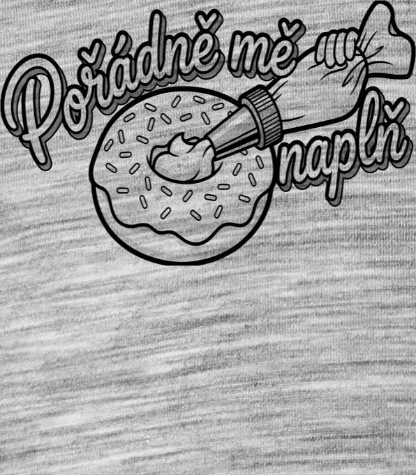 Pořádně mě naplň, černý tisk Pořádně mě naplň, černý tisk - Obrázek 2