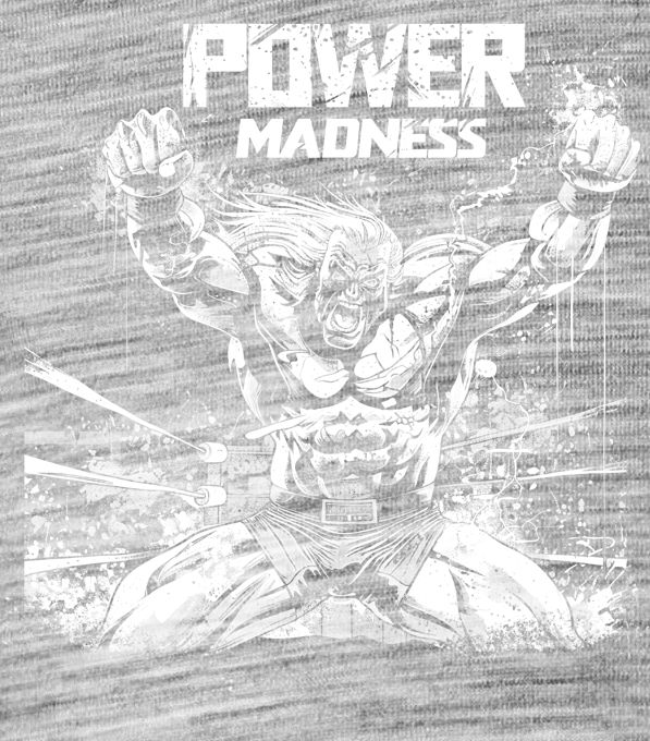 Power Madness – Zuřivý Hrdina, bílý tisk Power Madness – Zuřivý Hrdina, bílý tisk - Obrázek 2