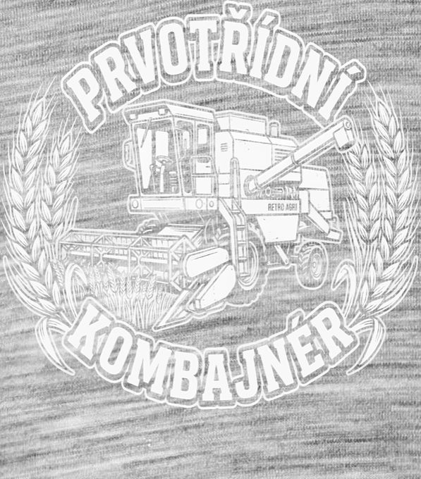 Prvotřídní kombajnér, bílý potisk Prvotřídní kombajnér, bílý potisk - Obrázek 2