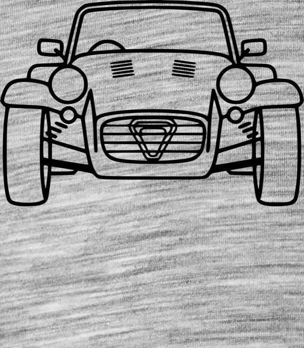 Roadster line-art, černý tisk Roadster line-art, černý tisk - Obrázek 2